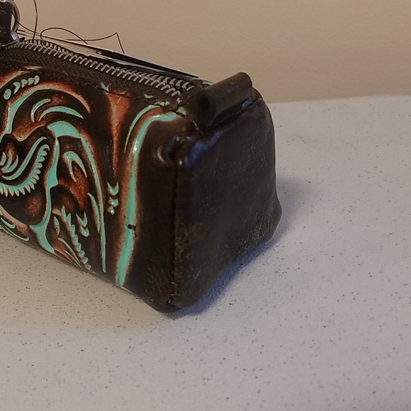 Patricia Nash isla tooled turquoise NWT - Picture 4 of 8
